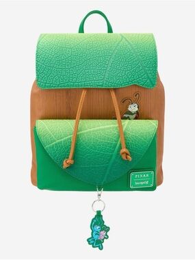 New Loungefly Disney Pixar A Bug's Life Leaf Mini Backpack